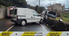 Acidente violento em Vila do Conde. Bombeiros, INEM, GNR e Cruz Vermelha mobilizados