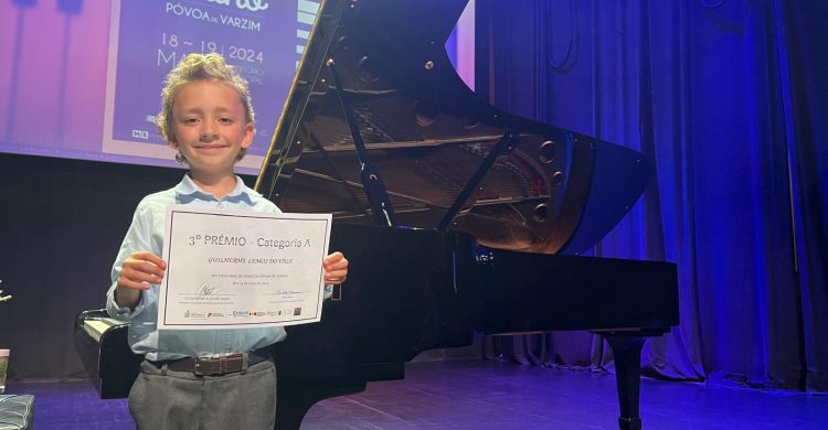 Menino pianista de Vila do Conde com boa prestação em concurso nacional