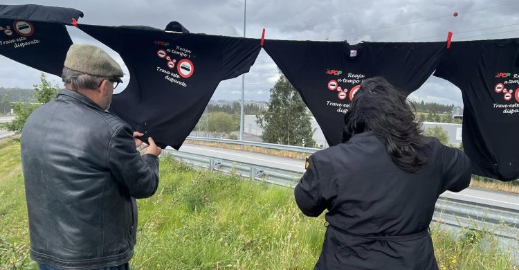 Protesto em Vila do Conde contra as portagens