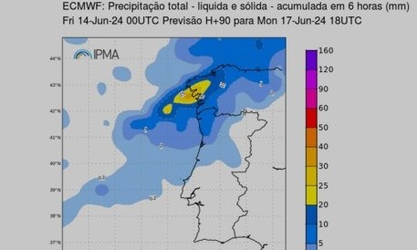 Vila do Conde: IPMA diz que vem aí muita chuva
