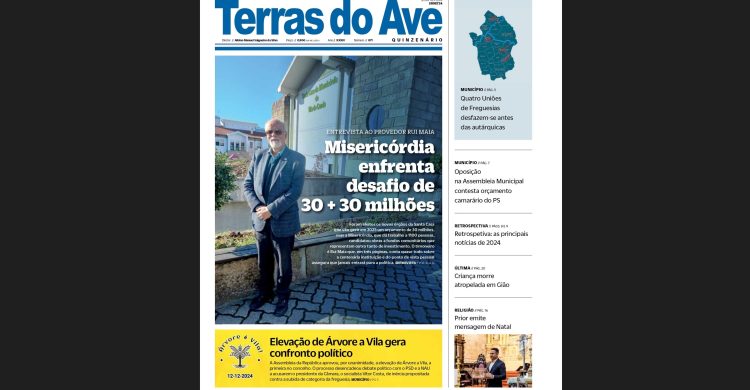Saída antecipada do seu jornal Terras do Ave