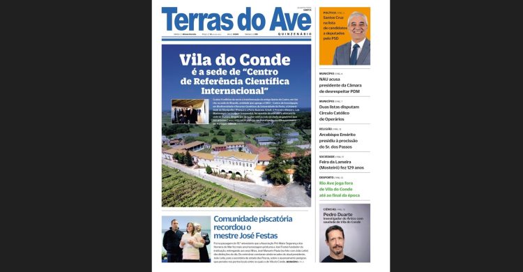 O seu jornal Terras do Ave tem nova edição. Eis os temas da capa