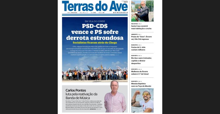 O seu Jornal Terras do Ave já aí está. Veja o que traz