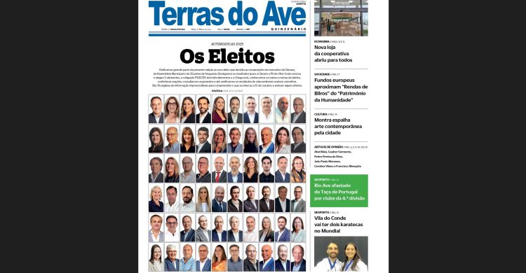 O seu jornal Terras do Ave aí está: para ler e…guardar